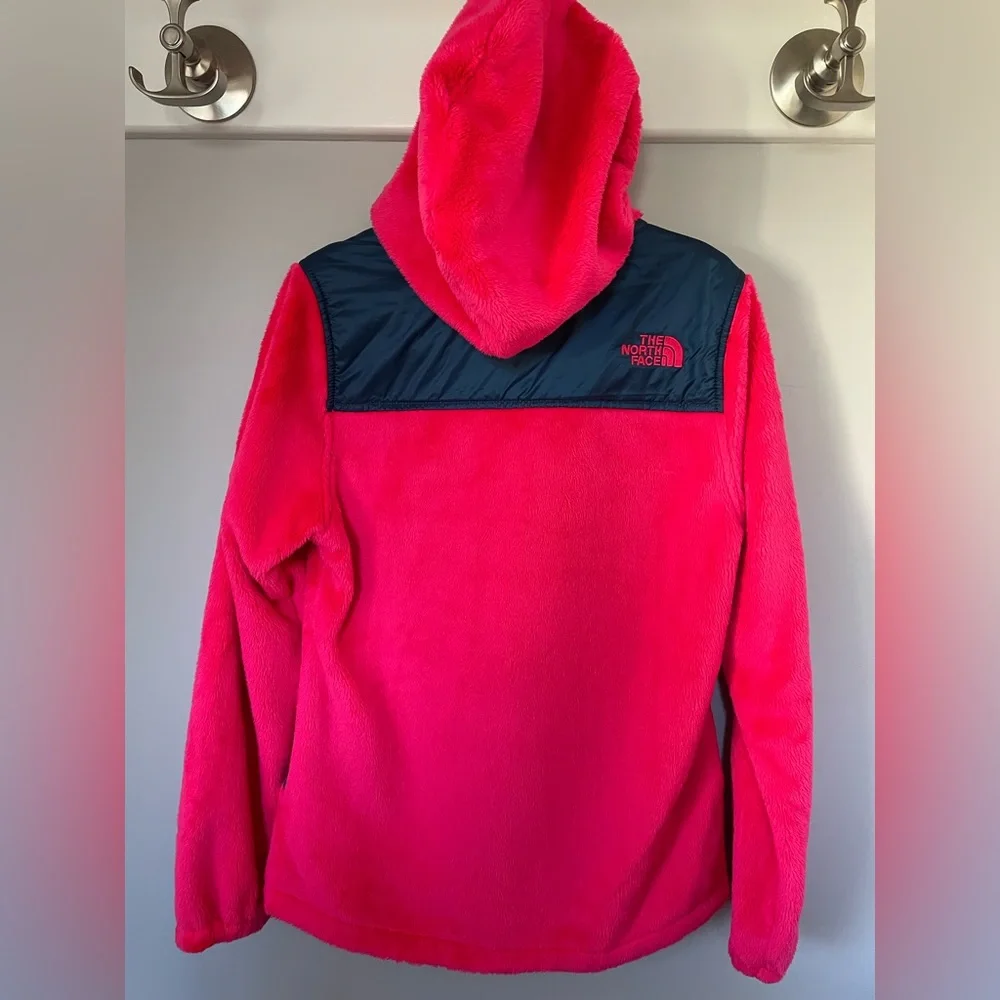 The North Face Girls Oso Hoodie Fleece Jacket Pink/Navy 10/12